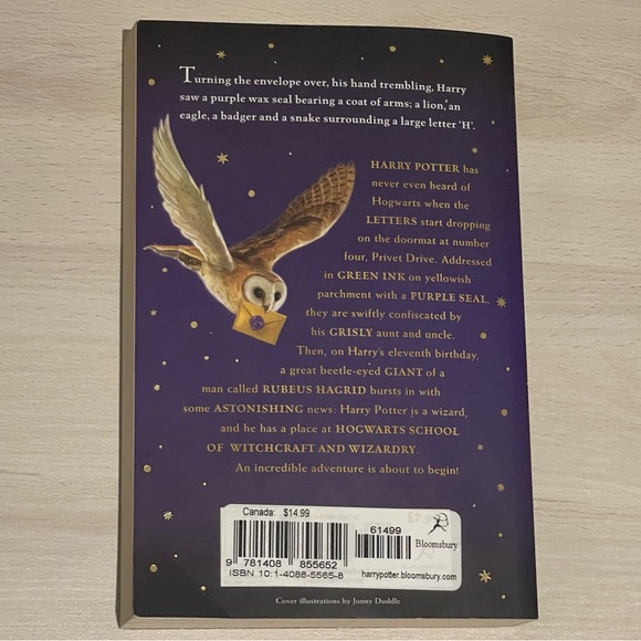 Harry Potter and the Philosophers Stone paperback - Picture 2 of 2